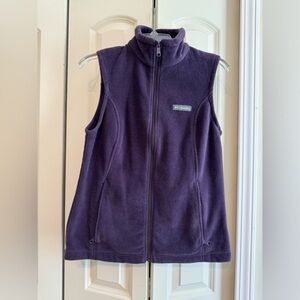 Columbia Purple Fleece Vest Size Medium